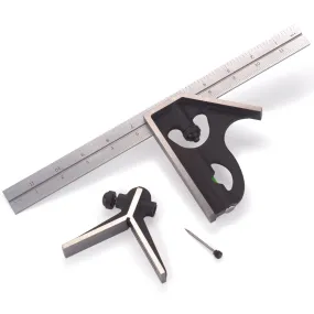 12" Combination Square Set - Imperial - 3 Piece