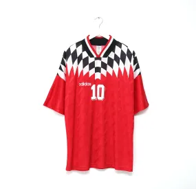 1994/96 KINKLADZE #10 Georgia Vintage adidas Away Football Shirt (XL)