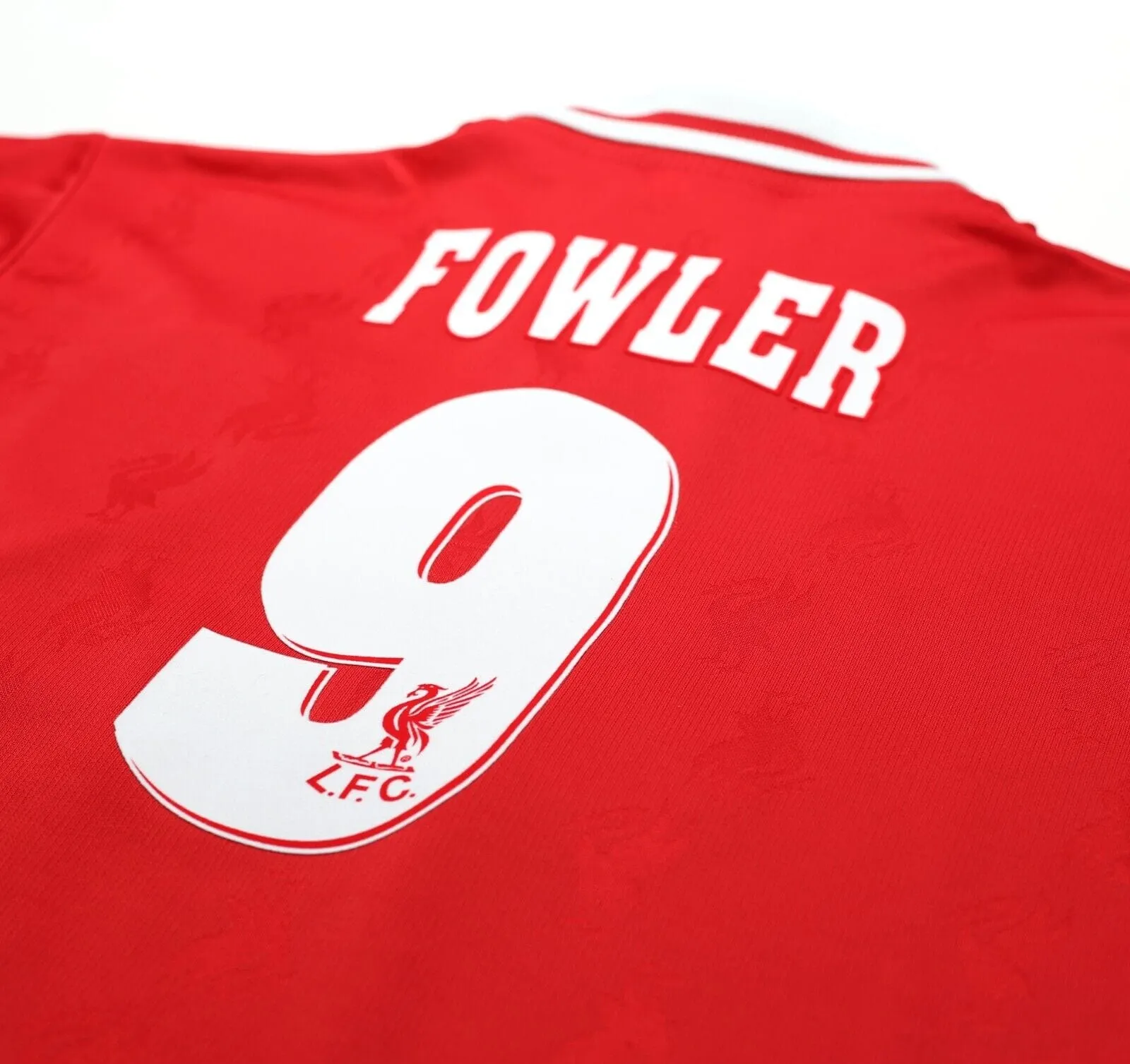 1996/98 FOWLER #9 Liverpool Vintage Reebok Home Football Shirt (S) 34/36