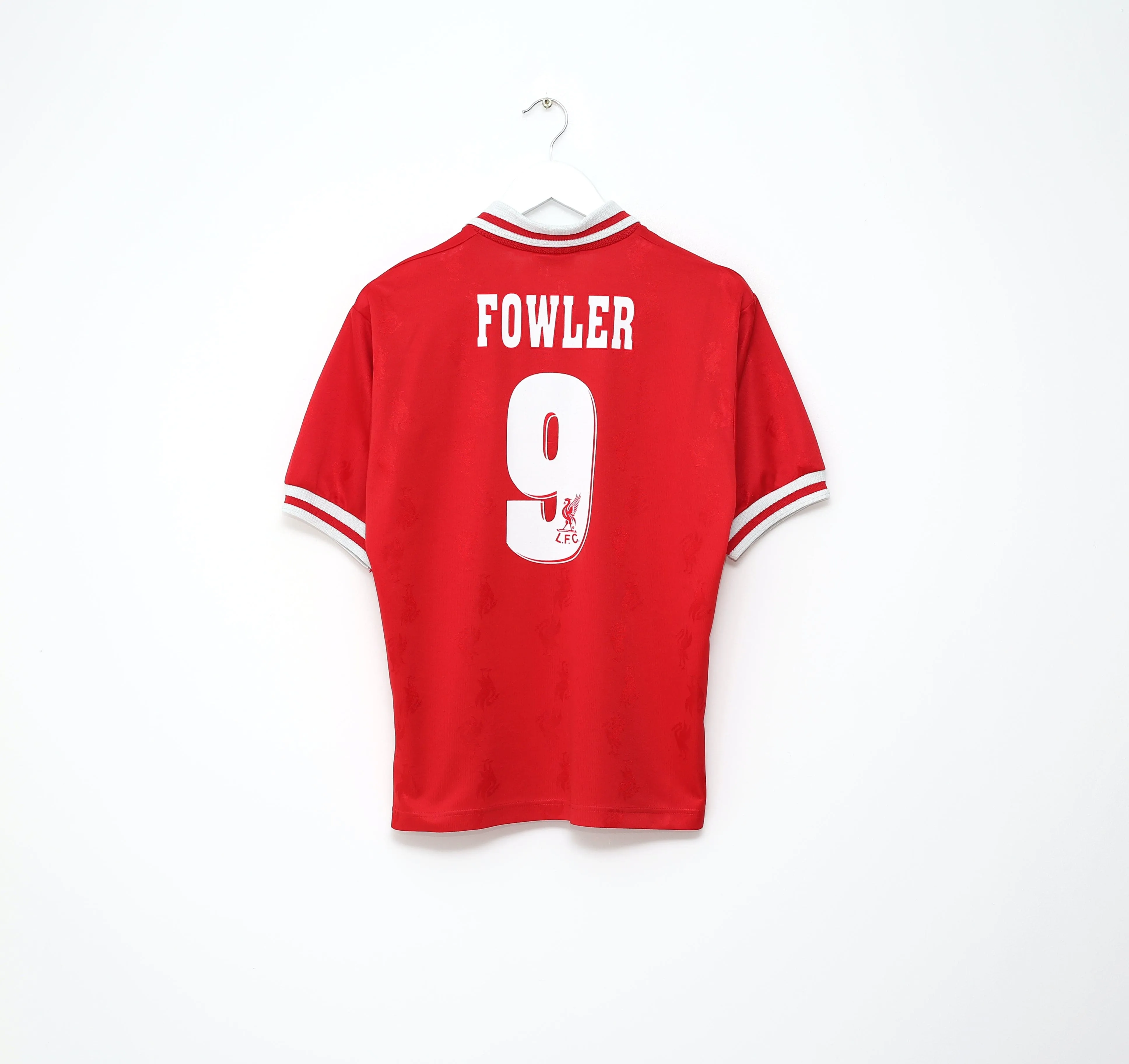 1996/98 FOWLER #9 Liverpool Vintage Reebok Home Football Shirt (S) 34/36