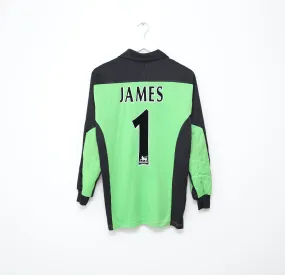 1997/98 JAMES #1 Liverpool Vintage Reebok GK Football Shirt Jersey (S)