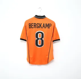 1998/00 BERGKAMP #8 Holland Vintage Nike WC 98 Home Football Shirt (S) Arsenal