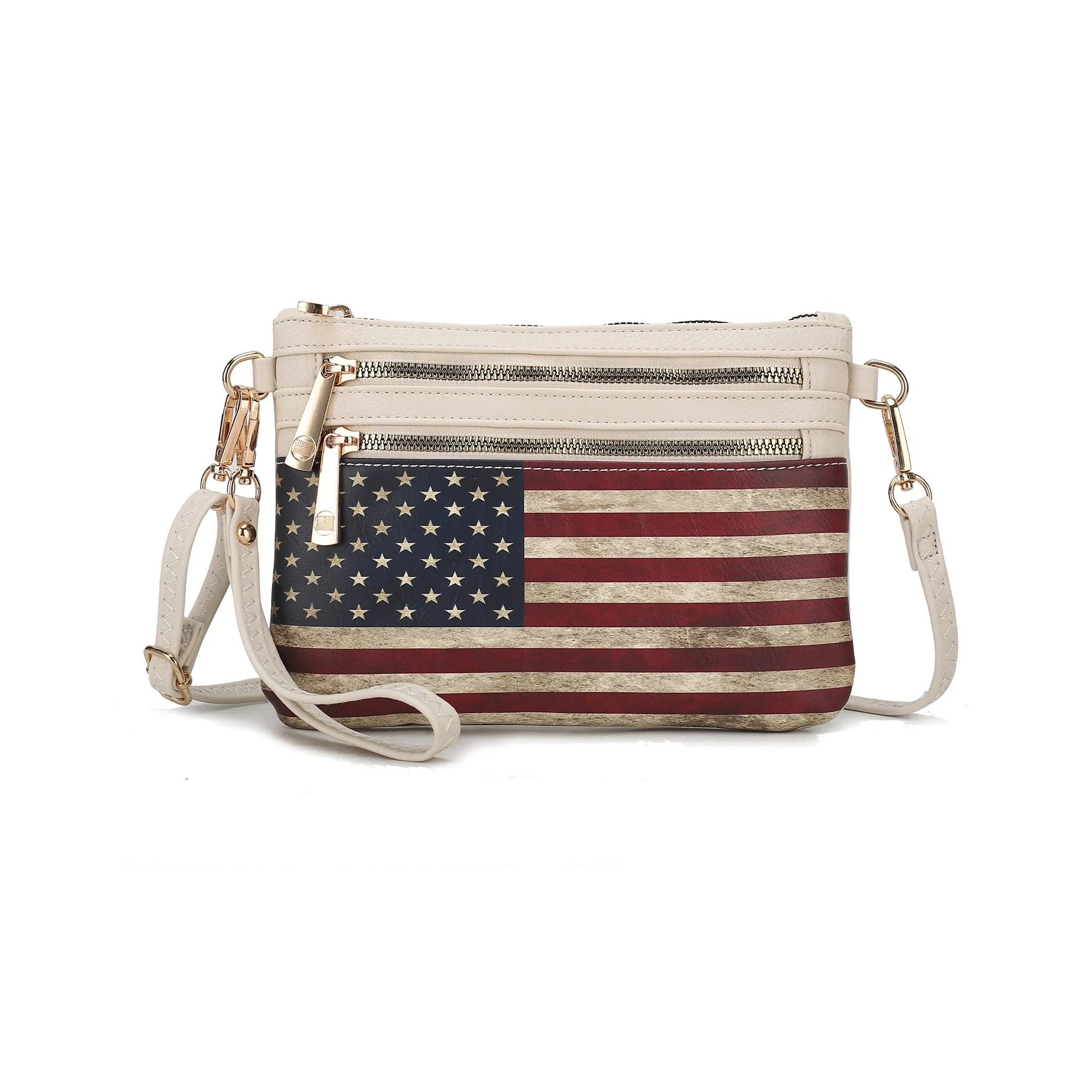 Alisson Printed Flag Crossbody Bag