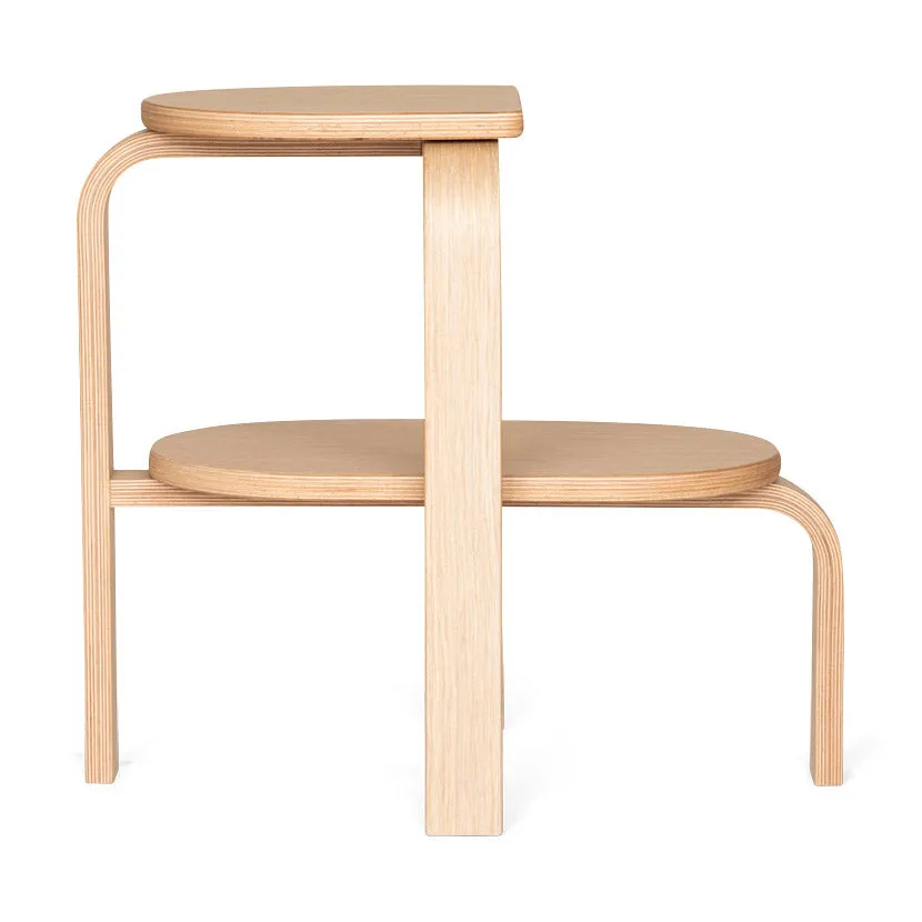 Altura Step Stool & Side Table - Oak