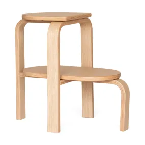 Altura Step Stool & Side Table - Oak