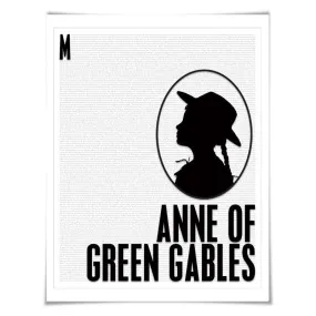 Anne of Green Gables. Lucy Maud Montgomery. Literary Art Print. 4 Sizes. Literature Poster. Book Art