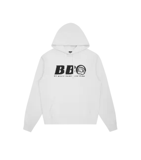 ASTRO SMALL LOGO POPOVER HOOD - WHITE