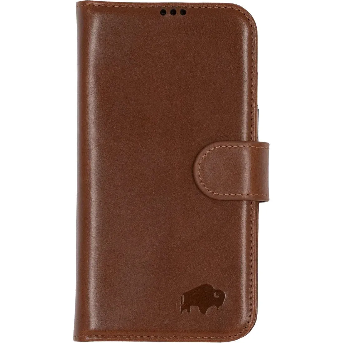 Carson iPhone 14 Plus Wallet Case, Burnished Tan