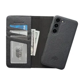 Carson Samsung Galaxy S23 Plus Wallet Case, Pebble Black