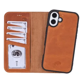 Carter iPhone 16 Plus Wallet Case, Golden Brown