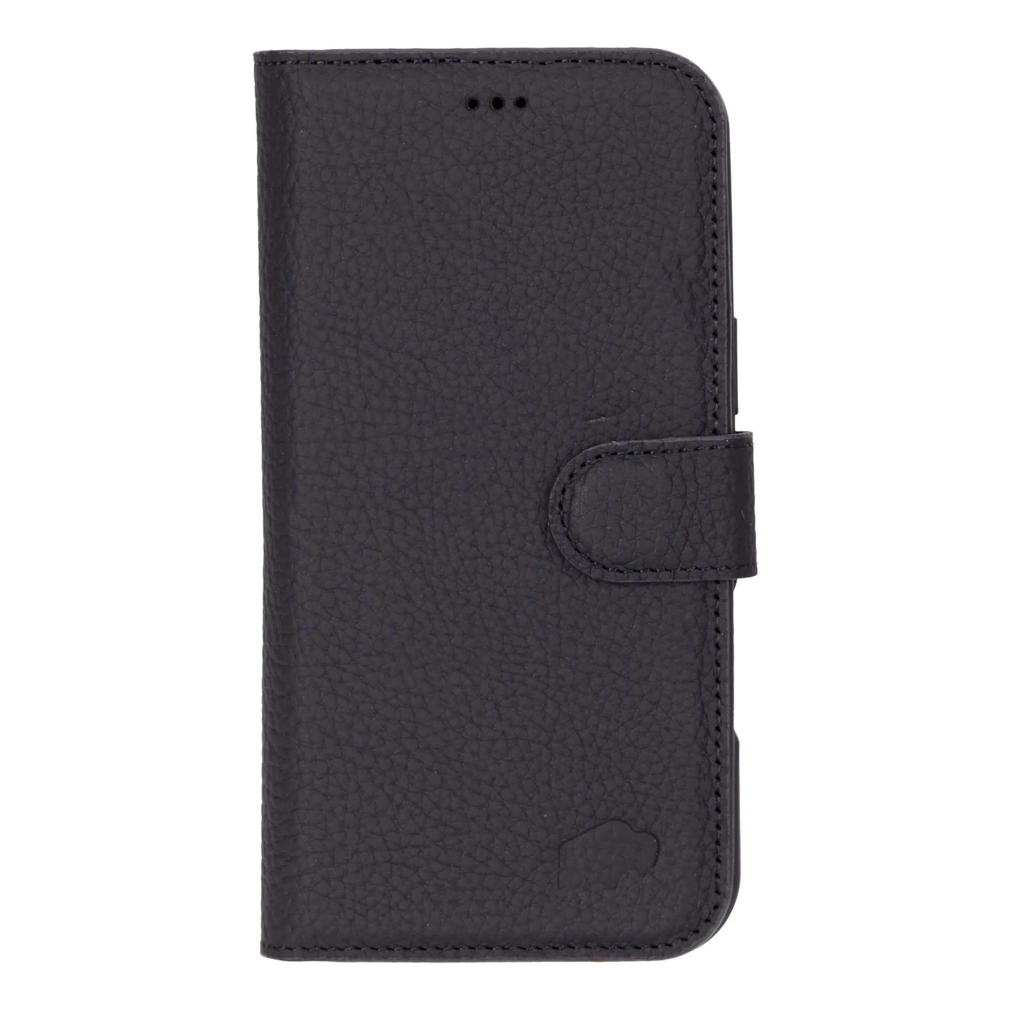 Carter iPhone 16 Plus Wallet Case, Pebble Black