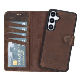 Carter Samsung Galaxy S24 Plus Wallet Case, Distressed Coffee