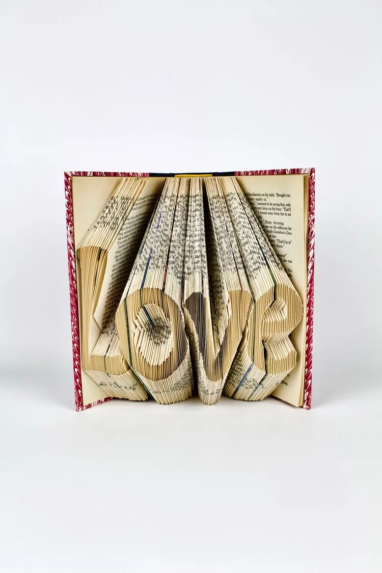 Fiction Reshaped - Folded Books